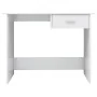 Escritorio de aglomerado blanco brillante 100x50x76 cm de vidaXL, Escritorios - Ref: Foro24-800555, Precio: 59,77 €, Descuent...