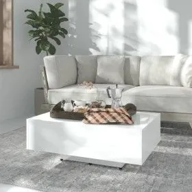 Couchtisch aus weiß glänzendem Sperrholz 85x55x31 cm von vidaXL, Couchtisch - Ref: Foro24-803386, Preis: 65,62 €, Rabatt: %