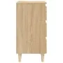 Bedside table solid Sonoma oak wood legs 40x35x69 cm by vidaXL, Nightstands - Ref: Foro24-805893, Price: 62,09 €, Discount: %
