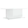 Weiß glänzender Couchtisch aus Ingenieurholz 102x55,5x40 cm von vidaXL, Couchtisch - Ref: Foro24-810313, Preis: 50,63 €, Raba...