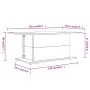 Weiß glänzender Couchtisch aus Ingenieurholz 102x55,5x40 cm von vidaXL, Couchtisch - Ref: Foro24-810313, Preis: 50,63 €, Raba...