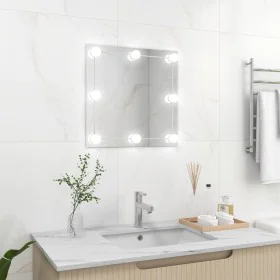 Square glass wall mirror with LED lights by vidaXL, Mirrors - Ref: Foro24-3078636, Price: 41,41 €, Discount: %