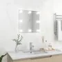 Quadratischer Wandspiegel aus Glas mit LED-Leuchten von vidaXL, Spiegel - Ref: Foro24-3078636, Preis: 43,79 €, Rabatt: %