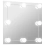 Square glass wall mirror with LED lights by vidaXL, Mirrors - Ref: Foro24-3078636, Price: 41,41 €, Discount: %