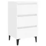 Nachttisch mit weißen Metallbeinen 40x35x69 cm von vidaXL, Nachttische - Ref: Foro24-805905, Preis: 65,19 €, Rabatt: %