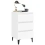 Nachttisch mit weißen Metallbeinen 40x35x69 cm von vidaXL, Nachttische - Ref: Foro24-805905, Preis: 65,19 €, Rabatt: %
