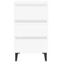 Nachttisch mit weißen Metallbeinen 40x35x69 cm von vidaXL, Nachttische - Ref: Foro24-805905, Preis: 65,19 €, Rabatt: %