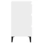 Bedside table with white metal legs 40x35x69 cm by vidaXL, Nightstands - Ref: Foro24-805905, Price: 65,13 €, Discount: %