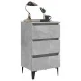 Bedside table with gray metal legs concrete 40x35x69 cm by vidaXL, Nightstands - Ref: Foro24-805913, Price: 55,49 €, Discount: %
