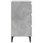 Bedside table with gray metal legs concrete 40x35x69 cm by vidaXL, Nightstands - Ref: Foro24-805913, Price: 55,49 €, Discount: %