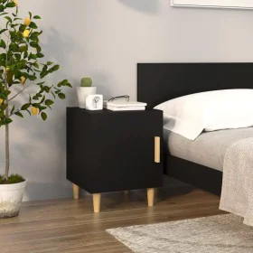 Black plywood nightstand by vidaXL, Nightstands - Ref: Foro24-812044, Price: 40,31 €, Discount: %