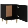 Schwarzer Sperrholz-Nachttisch von vidaXL, Nachttische - Ref: Foro24-812044, Preis: 40,31 €, Rabatt: %