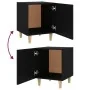 Schwarzer Sperrholz-Nachttisch von vidaXL, Nachttische - Ref: Foro24-812044, Preis: 40,31 €, Rabatt: %