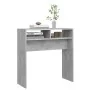 Engineered wood console table in gray concrete, 78x30x80 cm by vidaXL, Side tables - Ref: Foro24-808300, Price: 35,92 €, Disc...