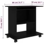 Weißer Computertisch aus Sperrholz, 80 x 50 x 75 cm von vidaXL, Schreibtische - Ref: Foro24-802895, Preis: 76,42 €, Rabatt: %