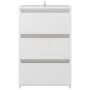 Mesitas de noche 2 uds madera contrachapada blanco 40x35x62,5cm de vidaXL, Mesitas de noche - Ref: Foro24-806212, Precio: 99,...