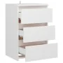 Mesitas de noche 2 uds madera contrachapada blanco 40x35x62,5cm de vidaXL, Mesitas de noche - Ref: Foro24-806212, Precio: 99,...