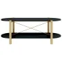 Couchtisch aus schwarzem Sperrholz, 110 x 48 x 40 cm von vidaXL, Couchtisch - Ref: Foro24-345688, Preis: 50,29 €, Rabatt: %