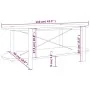 Couchtisch aus schwarzem Sperrholz, 110 x 48 x 40 cm von vidaXL, Couchtisch - Ref: Foro24-345688, Preis: 50,29 €, Rabatt: %