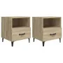 Bedside tables 2 units plywood oak Sonoma by vidaXL, Nightstands - Ref: Foro24-812031, Price: 75,37 €, Discount: %
