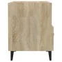 Bedside tables 2 units plywood oak Sonoma by vidaXL, Nightstands - Ref: Foro24-812031, Price: 75,37 €, Discount: %