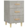 Betongrauer Nachttisch aus Holzwerkstoff, 40 x 40 x 66 cm von vidaXL, Nachttische - Ref: Foro24-812082, Preis: 58,41 €, Rabat...