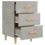 Betongrauer Nachttisch aus Holzwerkstoff, 40 x 40 x 66 cm von vidaXL, Nachttische - Ref: Foro24-812082, Preis: 58,41 €, Rabat...