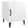Mesitas de noche 2 uds madera contrachapada blanco brillante de vidaXL, Mesitas de noche - Ref: Foro24-812073, Precio: 46,49 ...