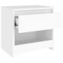 Nachttische 2 Stück aus weißem Sperrholz 40x30x39 cm von vidaXL, Nachttische - Ref: Foro24-803444, Preis: 52,91 €, Rabatt: %