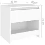 Nachttische 2 Stück aus weißem Sperrholz 40x30x39 cm von vidaXL, Nachttische - Ref: Foro24-803444, Preis: 52,91 €, Rabatt: %