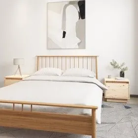 Bedside tables 2 pcs solid pine wood 35x34x32 cm by vidaXL, Nightstands - Ref: Foro24-813396, Price: 75,46 €, Discount: %