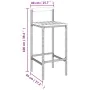Bar table and garden stools 5 pieces acacia wood black PE rattan by vidaXL, Garden sets - Ref: Foro24-3187727, Price: 366,94 ...