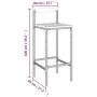 Gartentisch und Hocker Set 5 Teile aus Akazienholz PE Rattan schwarz von vidaXL, Gartensets - Ref: Foro24-3187727, Preis: 366...