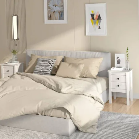 Mesitas de noche 2 uds madera maciza pino blanco 40x35x61,5 cm de vidaXL, Mesitas de noche - Ref: Foro24-813692, Precio: 104,...