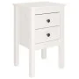 Mesitas de noche 2 uds madera maciza pino blanco 40x35x61,5 cm de vidaXL, Mesitas de noche - Ref: Foro24-813692, Precio: 104,...