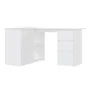 Escritorio de esquina madera contrachapada blanco 145x100x76 cm de vidaXL, Escritorios - Ref: Foro24-801089, Precio: 192,27 €...
