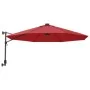 Wandsonnenschirm mit leuchtend rotem LED 290 cm von vidaXL, Sonnenschirme - Ref: Foro24-362895, Preis: 122,74 €, Rabatt: %