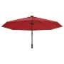 Wall umbrella with bright red LED 290 cm by vidaXL, Umbrellas - Ref: Foro24-362895, Price: 110,13 €, Discount: %