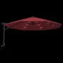 Wall umbrella with bright red LED 290 cm by vidaXL, Umbrellas - Ref: Foro24-362895, Price: 110,13 €, Discount: %