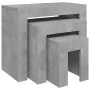 Stackable coffee tables 3 pieces concrete gray chipboard by vidaXL, Coffee table - Ref: Foro24-808544, Price: 70,02 €, Discou...