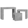 Stackable coffee tables 3 pieces concrete gray chipboard by vidaXL, Coffee table - Ref: Foro24-808544, Price: 70,02 €, Discou...