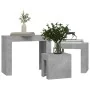 Stackable coffee tables 3 pieces concrete gray chipboard by vidaXL, Coffee table - Ref: Foro24-808544, Price: 70,02 €, Discou...