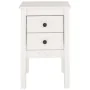 Nachttisch aus massivem weißem Kiefernholz, 40 x 35 x 61,5 cm von vidaXL, Nachttische - Ref: Foro24-813691, Preis: 60,77 €, R...