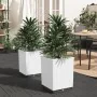 Planters 2 units white polypropylene 30x30x37 cm by vidaXL, Pots and planters - Ref: Foro24-364183, Price: 57,74 €, Discount: %
