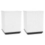 Planters 2 units white polypropylene 30x30x37 cm by vidaXL, Pots and planters - Ref: Foro24-364183, Price: 57,74 €, Discount: %