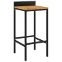 Garden table and high stools 11 pieces wood and black PE rattan by vidaXL, Garden sets - Ref: Foro24-3187682, Price: 496,87 €...