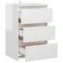 Nachttische, 2 Stück, glänzendes weißes Sperrholz, 40 x 35 x 62,5 cm von vidaXL, Nachttische - Ref: Foro24-806224, Preis: 137...