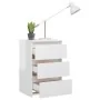 Mesitas de noche 2 uds contrachapada blanco brillo 40x35x62,5cm de vidaXL, Mesitas de noche - Ref: Foro24-806224, Precio: 137...