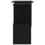Black plywood corner desk 200x50x76 cm by vidaXL, Desks - Ref: Foro24-801099, Price: 95,49 €, Discount: %