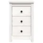 Solid white pine wood bedside table 40x35x61.5 cm by vidaXL, Nightstands - Ref: Foro24-813701, Price: 72,76 €, Discount: %
